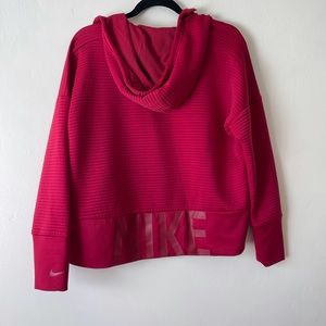 Nike dri fit red hoodie jacket